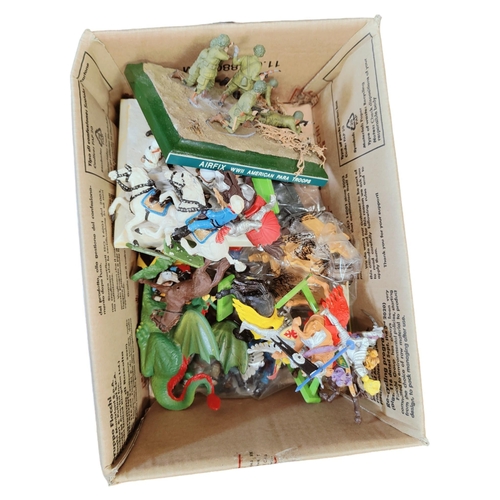 12 - BOX LOT OF MODEL FIGURES ETC