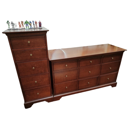 17 - 9 DRAWER CHEST OF DRAWERS & 5 DRAWER CHEST OF DRAWERS