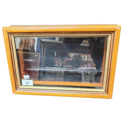 23 - SMALL GLAZED DISPLAY CABINET