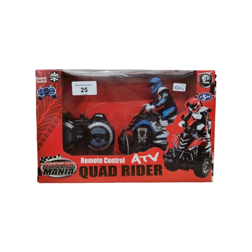 25 - REMOTE CONTROL ATV QUAD RIDER