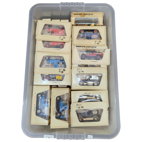 41 - GOOD BOX OF MODEL YESTERYEAR MODEL CARS