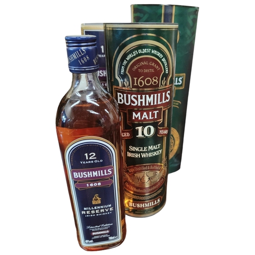 17 - 3 x BOTTLES OF BUSHMILLS IRISH WHISKEY