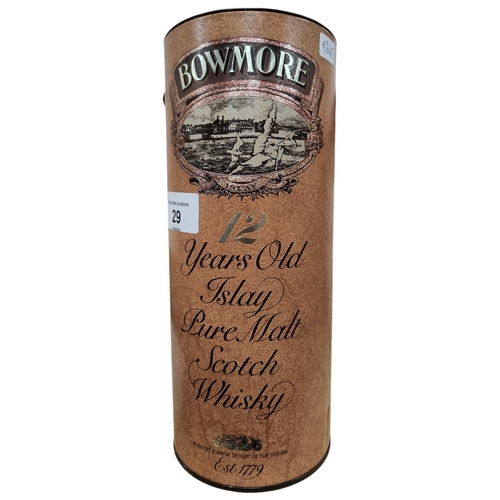 29 - BOTTLE BOWMORE 12 YEAR OLD SCOTCH WHISKY