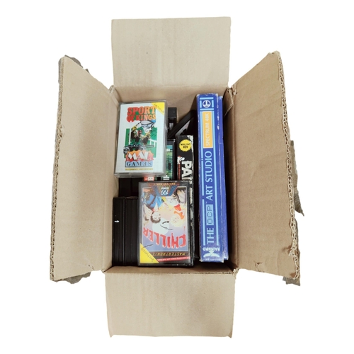 37 - BOX OF VINTAGE SPECTRUM CASSETTE GAMES & CASSETTE PLAYER