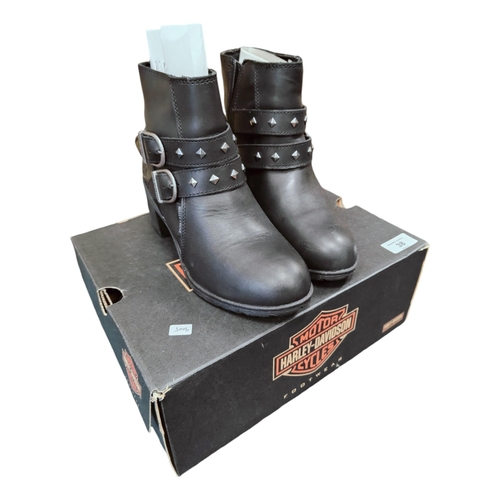 38 - PAIR OF NEW HARLEY DAVIDSON BOOTS - SIZE UK 6