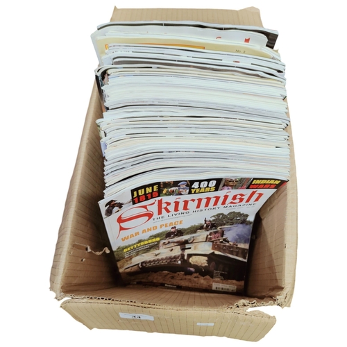 44 - BOX OF 50 'SKIRMISH' MILITARIA MAGAZINES