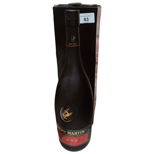 83 - BOTTLE OF REMY MARTIN FINE CHAMPAGNE COGNAC