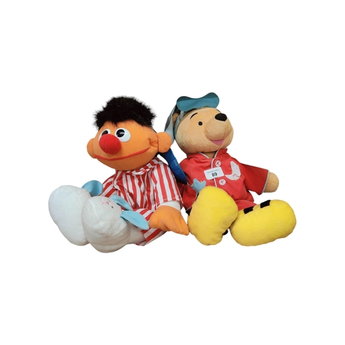 89 - 2 x SOUND ACTIVATED BEARS - WINNIE THE POOH & BERT FROM THE MUPPETS