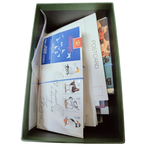 90 - BOX OF ASSORTED LOOSE POSTCARDS GENERAL INTEREST