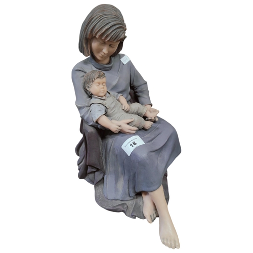 18 - LIMITED EDITION FIGURE MOTHER & CHILD