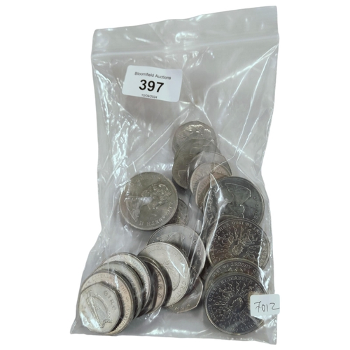 397 - BAG OF COINS