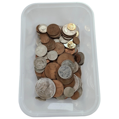 402 - BOX OF COINS