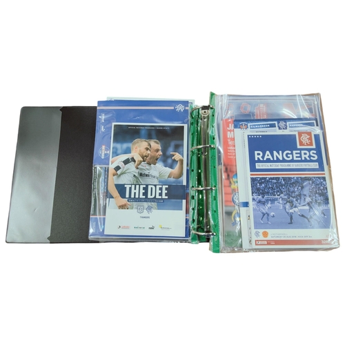 403 - FOLDER OF GLASGOW RANGERS PROGRAMMES TO INCLUDE EUROPEAN 2016/17