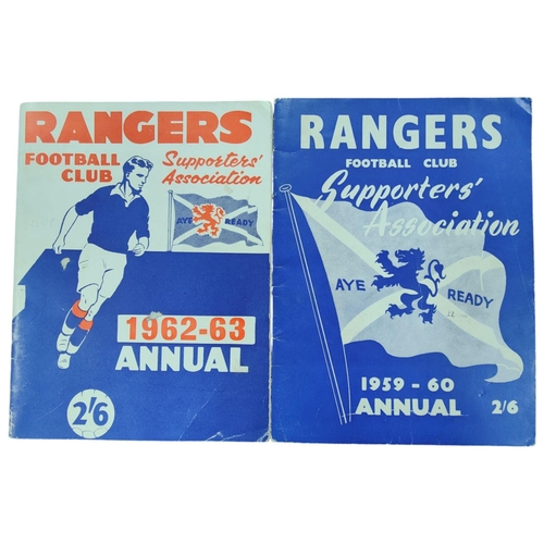 415 - RANGERS SUPPORTERS ASSOCIATION ANNUALS 1959-60 & 1962-63