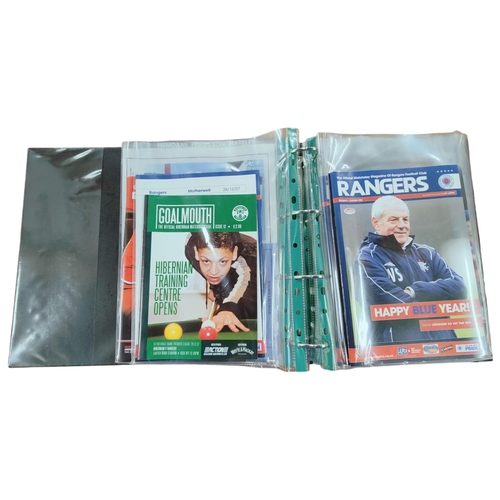 419 - FOLDER OF GLASGOW RANGERS PROGRAMMES TO INCLUDE EUROPEAN 2007/08