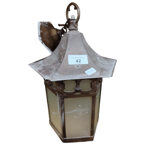 42 - ARTS & CRAFTS STYLE LANTERN