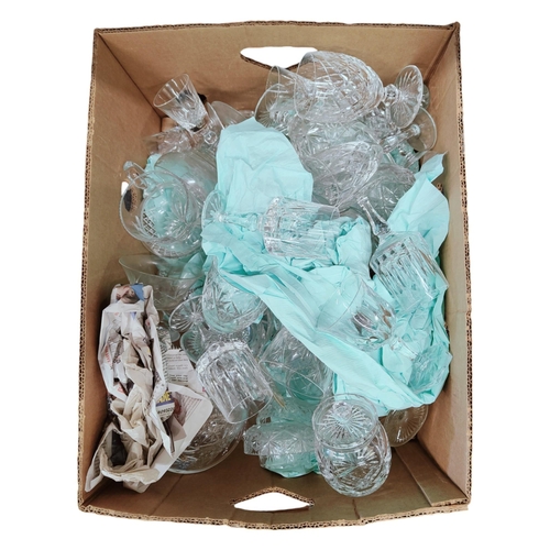 49 - BOX OF GLASS & CRYSTAL