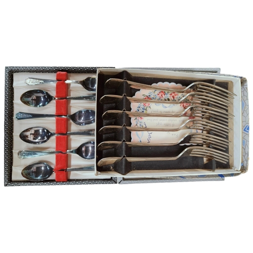 75 - 3 CASED SETS OF CUTLERY