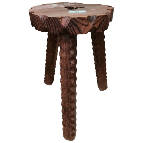 87 - VINTAGE MILKING STOOL