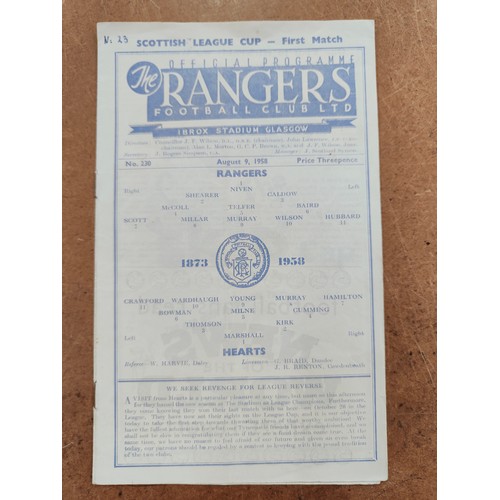 406 - QUANTITY OF RANGERS MATCH PROGRAMMES 1955-56-57-58