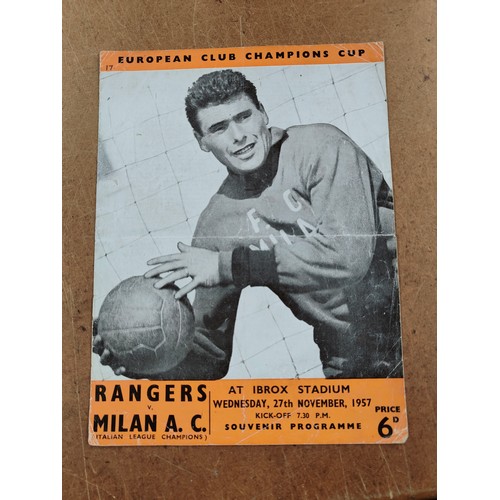 406 - QUANTITY OF RANGERS MATCH PROGRAMMES 1955-56-57-58