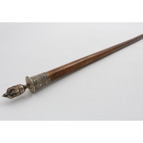 122 - Silver Mounted Walking Cane