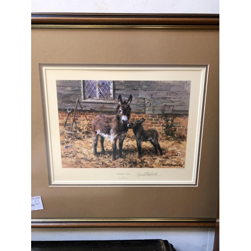 143 - David Shepherd Signed Print - Donkey Talk