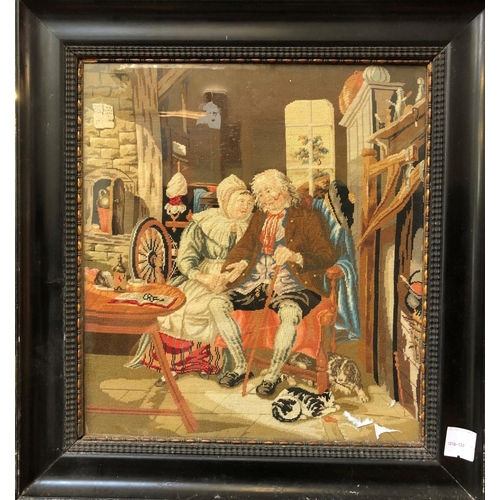 217 - Needlework in Black Frame