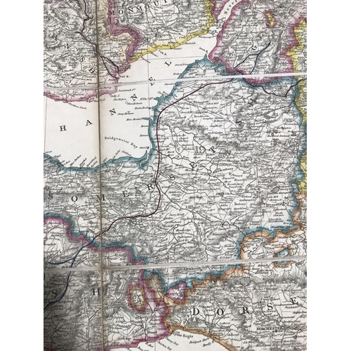 100 - Arrowsmith, Aaron. Map of the Railways, showing the various stations with the hills, rivers, canals ... 