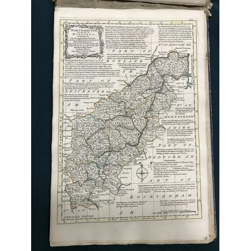 104 - Bowen, Emanuel and Thomas Bowen. Atlas Anglicanus, Or A Complete Sett of Maps of the Counties of Sou... 