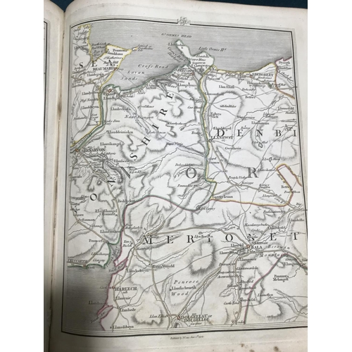 108 - Cary, John. New Map of England and Wales, with Parts of Scotland, 80 engraved leaves, the majority h... 