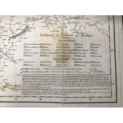 116 - Germany. Post-Reise-Karte von Deutschland und den angranzenden Staaten nach den neuesten und zuverla... 