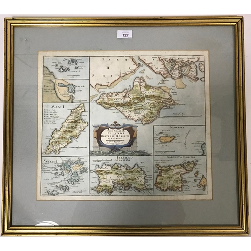 127 - Modern, Robert. The Smaller Islands of the British Ocean, hand-coloured engraved map, 422mm x 356mm,... 