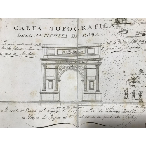 132 - Rome and Naples. Carta de contorni di Napoli per uso de'forestieri e viaggiatori di Giov. Enrico Wes... 