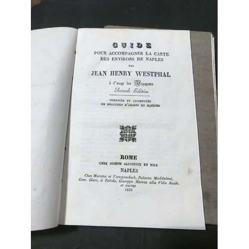 132 - Rome and Naples. Carta de contorni di Napoli per uso de'forestieri e viaggiatori di Giov. Enrico Wes... 