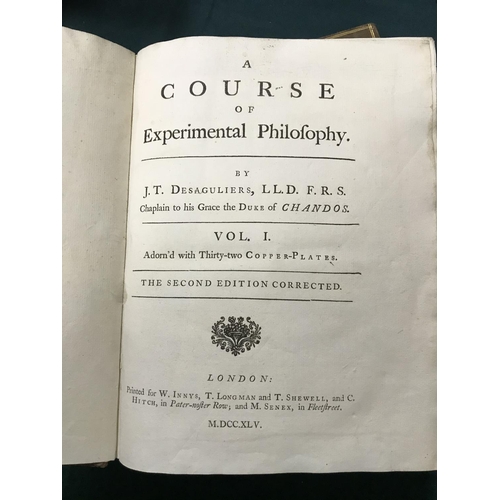 152 - Desaguliers, John Theophilus. A Course of Experimental Philosophy. 2 volumes, second edition, 78 fol... 