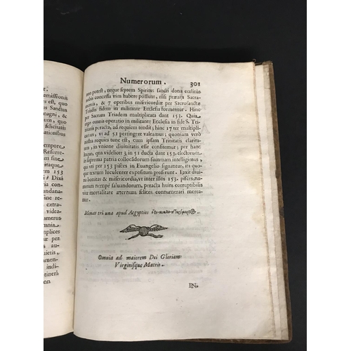 160 - Kircher, Athanasius. Arithmologia sive de abditis Numerorum mysteriis, first edition, engraved front... 