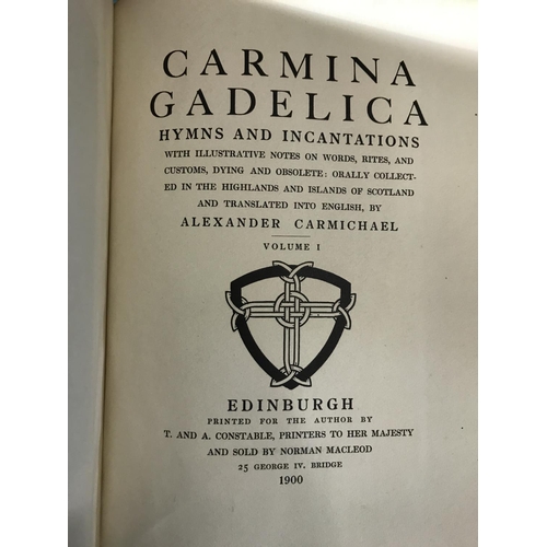 186 - Carmichael, Alexander. Carmina Gadelica. Hymns and Incantations, first edition, 2 volumes, one of 30... 