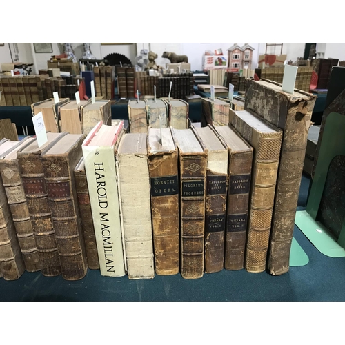 200 - Miscellaneous Books, 37 volumes, mostly late eighteenth and nineteenth century literature, full or h... 