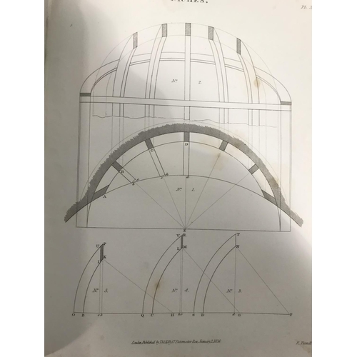 203 - [Nicholson, Peter] Practical Carpentry, Joinery, and Cabinet-Making, 89 [of 90] engraved plates, tis... 