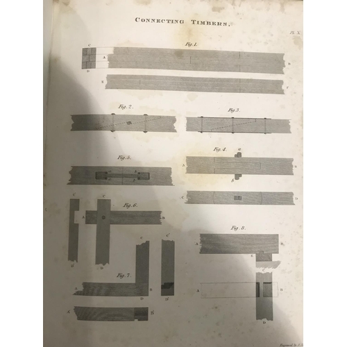 203 - [Nicholson, Peter] Practical Carpentry, Joinery, and Cabinet-Making, 89 [of 90] engraved plates, tis... 