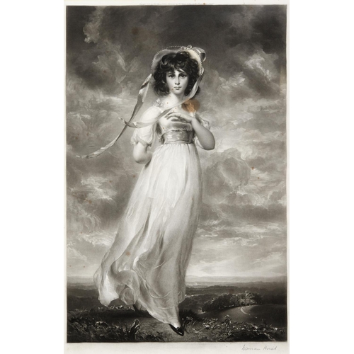 223 - Norman Hirst after Sir Thomas Lawrence Portrait of Sarah Moulton : Pinkie (1783 - 1795) The mezzotin... 