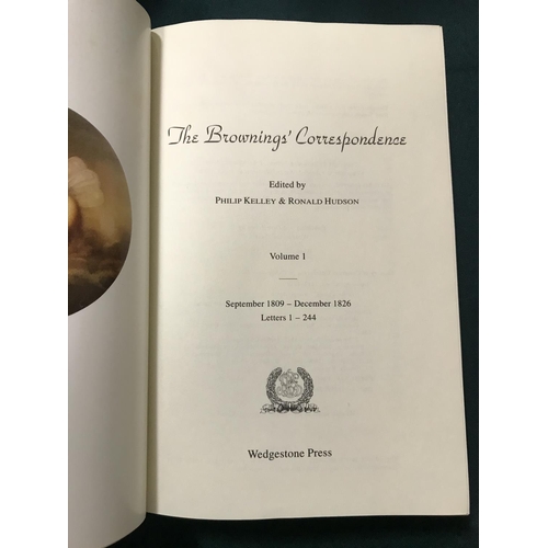 235 - Kelley, Philip and Ronald Hudson, editors. The Brownings' Correspondence... September 1809 [to] Octo... 