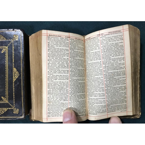 246 - Bible, English. The Holy Bible, 2 volumes, engraved title, red ruled throughout, Q12 and Z12 with ru... 