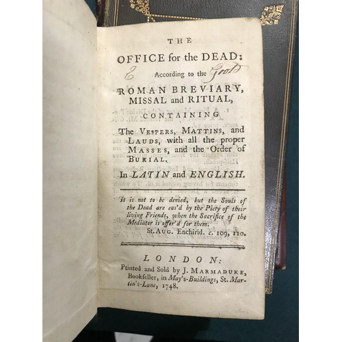 256 - Common Prayer. The Book of Common Prayer..., title printed in red and black, eighteenth century crus... 