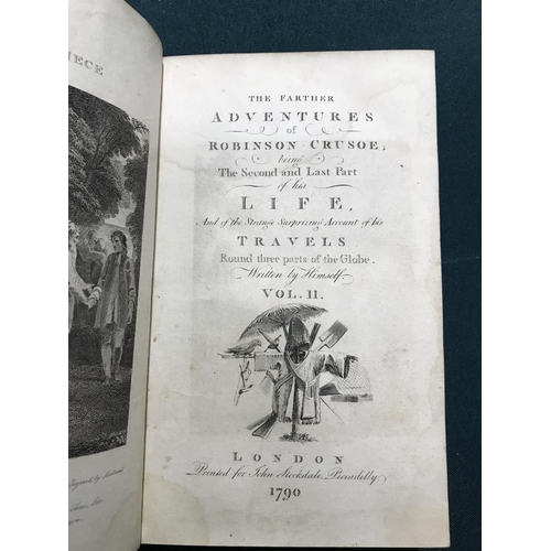 261 - Defore, Daniel. The Life and Strange Surprising Adventures of Robinson Crusoe, 2 volumes, engraved t... 