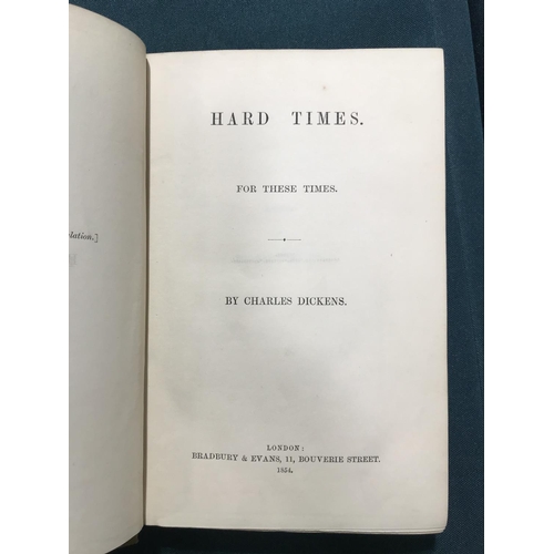 264 - Dickens, Charles. Hard Times. For These Times, first edition in book form, half-title, a few leaves ... 