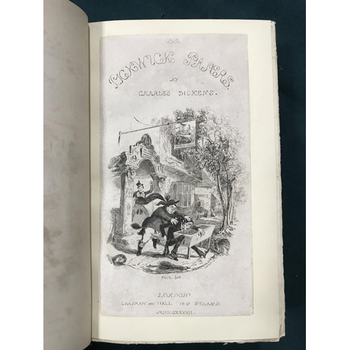 268 - [Dickens, Charles] The Posthumous Papers of the Pickwick Club, first edition in book form, half-titl... 