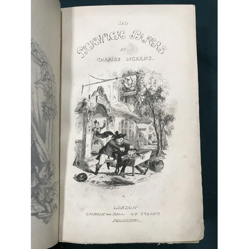 268 - [Dickens, Charles] The Posthumous Papers of the Pickwick Club, first edition in book form, half-titl... 