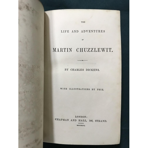 271 - Dickens, Charles. The Life and Adventures of Martin Chuzzlewit, first edition in book form, engraved... 